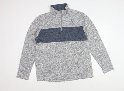 Mens UK Size L atlasformen Grey Pullover Sweatshirt