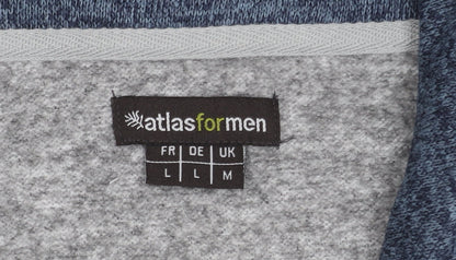 Mens UK Size L atlasformen Grey Pullover Sweatshirt