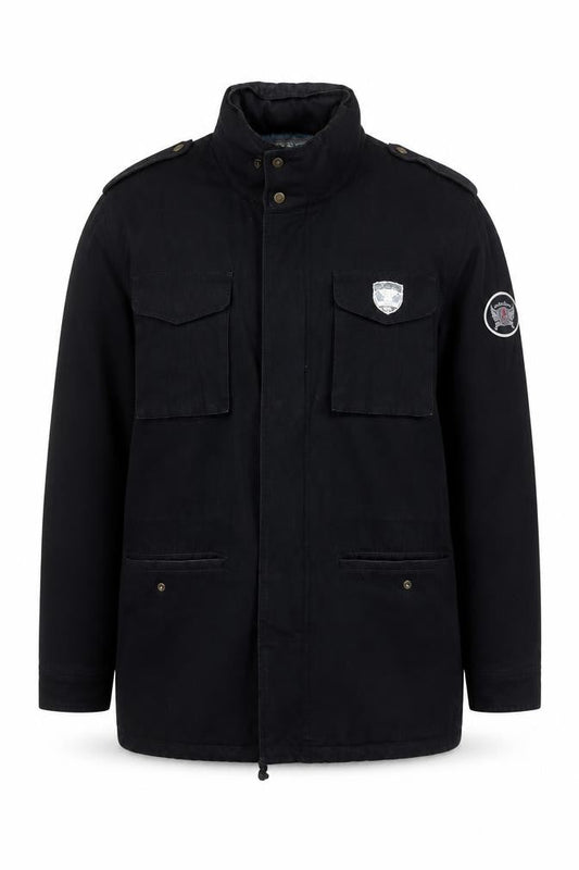 Mens UK Size L DIVISION 404 Black Bomber Jacket
