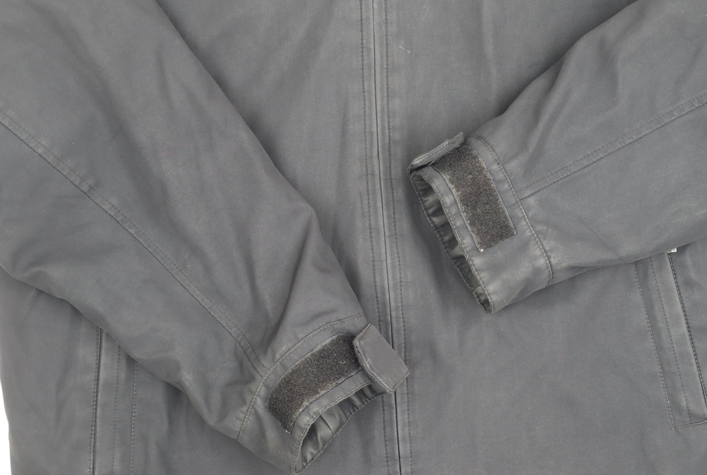 Mens UK Size L Weatherproof Black Windbreaker Coat