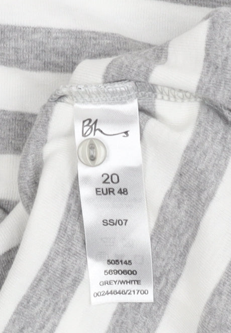Womens UK Size 20 BHS Multicoloured Basic T-Shirt