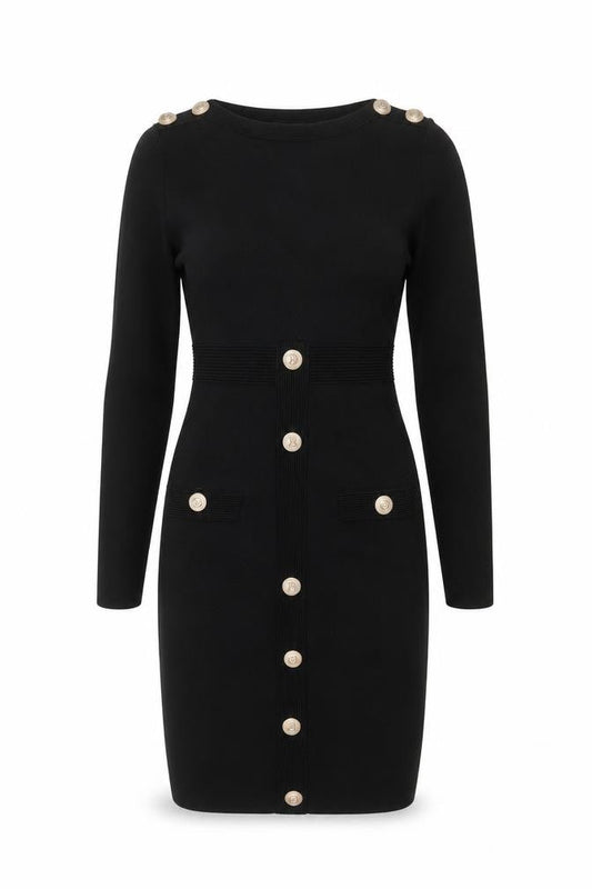 Allyson Black Sheath Dress Women S Long Sleeve