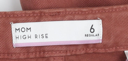 Next Women's Brown High Rise Mom Jeans Size 6