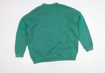 Boohoo Women's Green Pullover Jumper, M, Long Sleeve