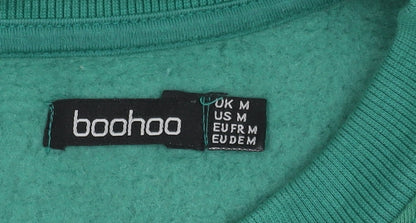 Boohoo Women's Green Pullover Jumper, M, Long Sleeve