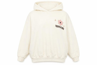 Teens UK Size L Pull&Bear Ivory Pullover Hoodie