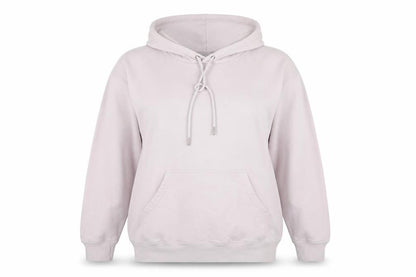 Front view of H&M unisex adults clear hoodie, size 12, casual look