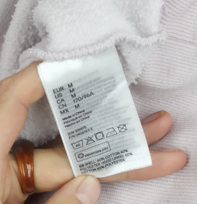 H&M Unisex Adults Clear Hoodie, Size 12, Casual Look