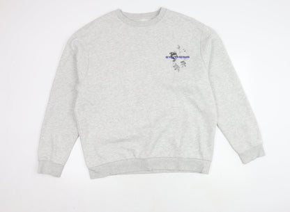 Mens UK Size XL River Island Grey Pullover Sweatshirt