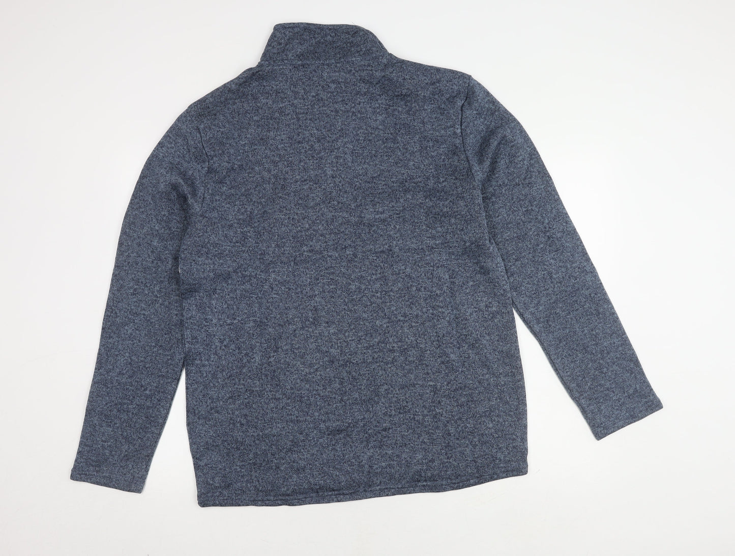 Mens UK Size M atlasformen Blue 1/2 Zip Sweatshirt