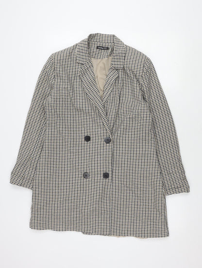 Boohoo Women's Check Blazer - UK Size 14