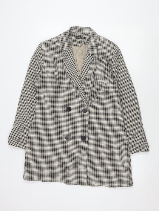 Boohoo Women's Check Blazer - UK Size 14