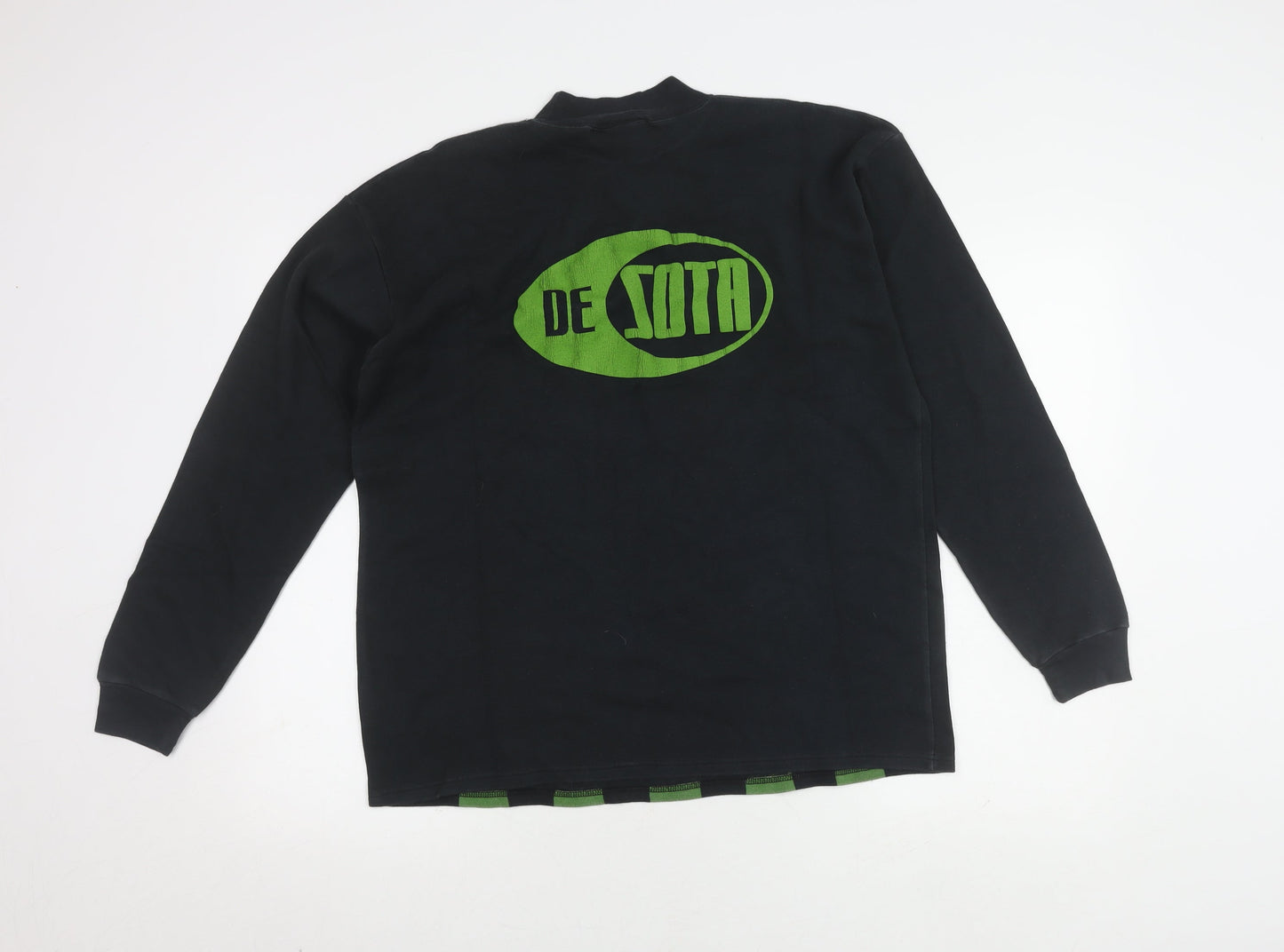 Topman Men's Black Mock Neck Pullover Jumper S