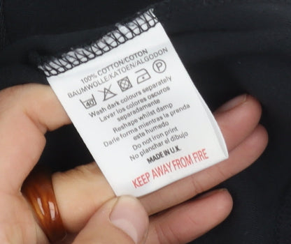 Topman Men's Black Mock Neck Pullover Jumper S