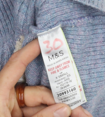 Womens UK Size XS Marks and Spencer Multicoloured Pullover Jumper