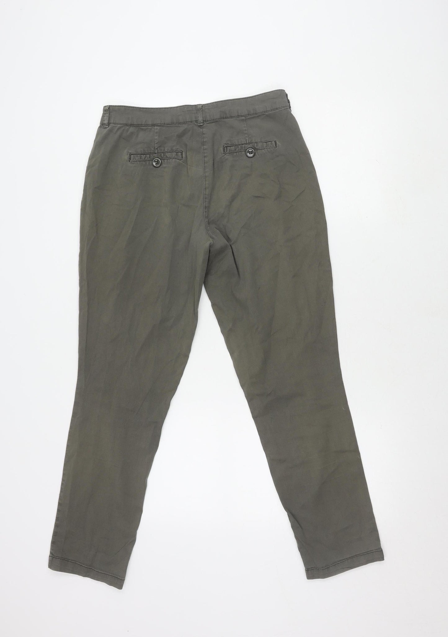 Monsoon Women's Grey Chino Trousers Size 10