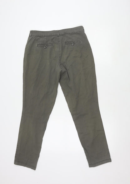 Monsoon Women's Grey Chino Trousers Size 10