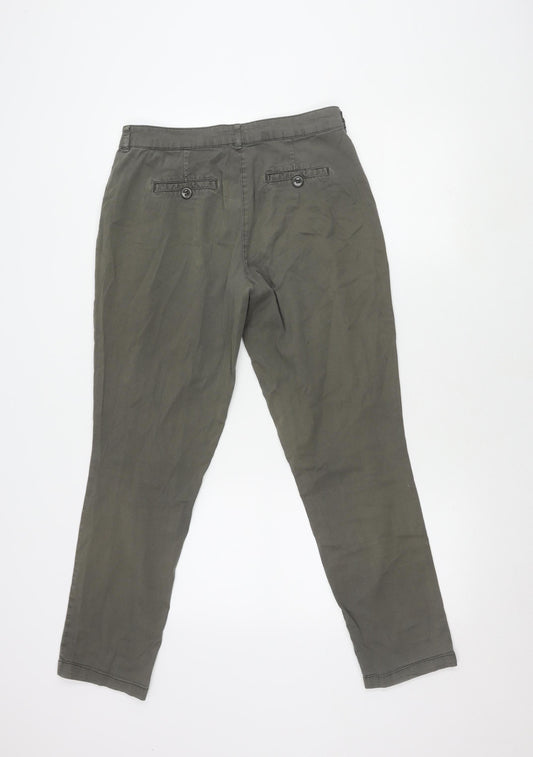 Monsoon Women's Grey Chino Trousers Size 10