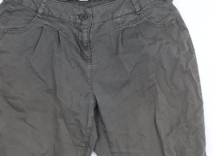 Monsoon Women's Grey Chino Trousers Size 10