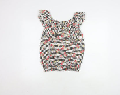 Womens UK Size 12 Dorothy Perkins Multicoloured Basic Blouse