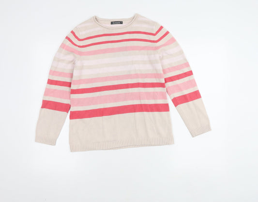 Womens UK Size S Bonmarché Multicoloured Pullover Jumper