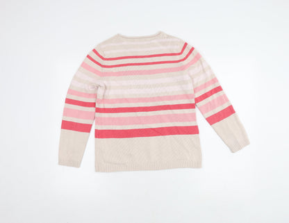Womens UK Size S Bonmarché Multicoloured Pullover Jumper