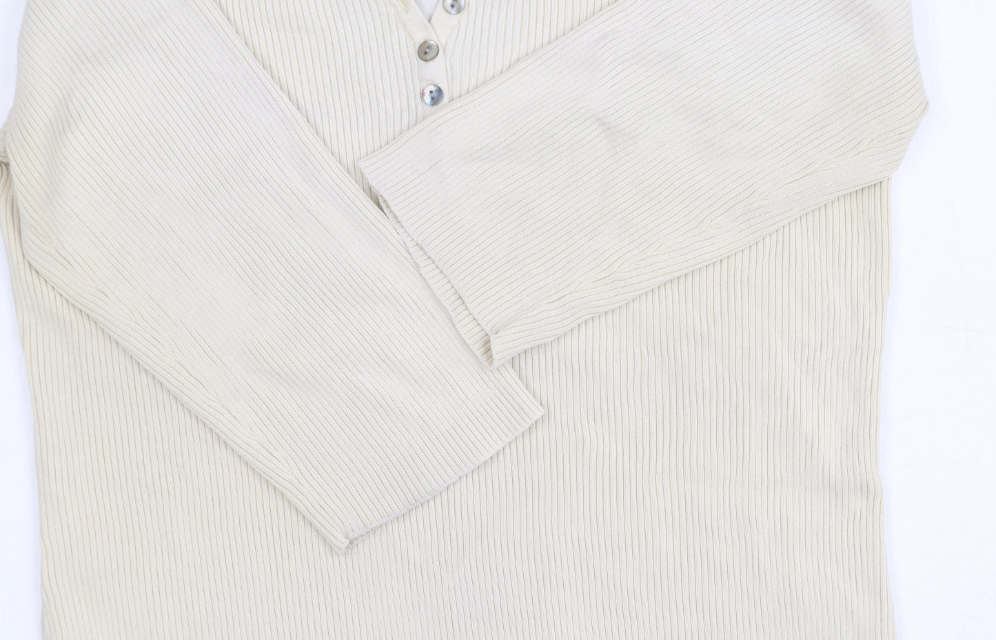 Van Heusen Women's Ivory Henley Jumper L