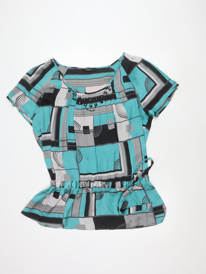 Womens UK Size 24 BM Multicoloured Basic Blouse