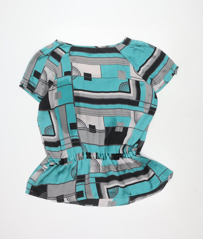 Womens UK Size 24 BM Multicoloured Basic Blouse