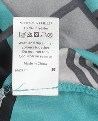 Womens UK Size 24 BM Multicoloured Basic Blouse