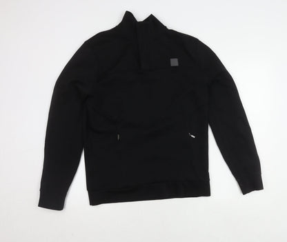 Mens UK Size M NEXT Black Henley Sweatshirt
