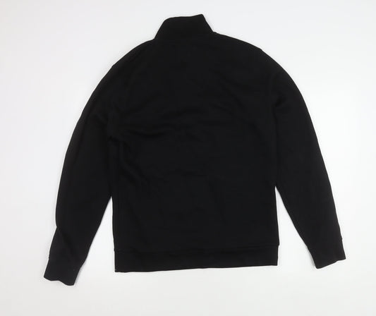 Mens UK Size M NEXT Black Henley Sweatshirt