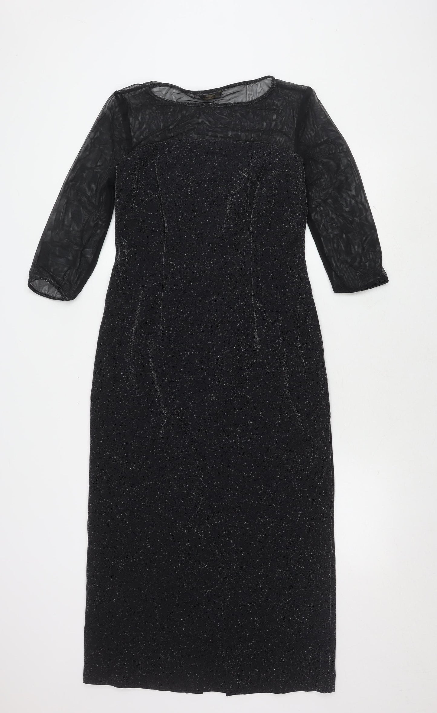 Marks and Spencer Black Sheath Dress, Size 12