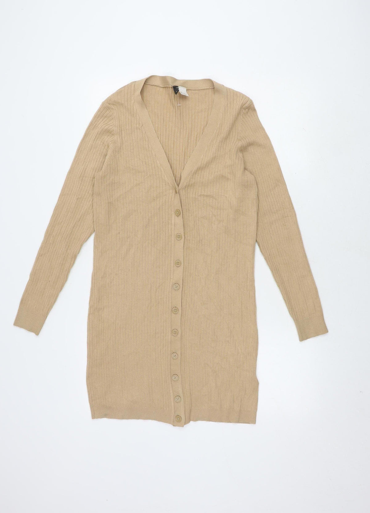 Womens UK Size 12 Divided Beige Cardigan Jumper
