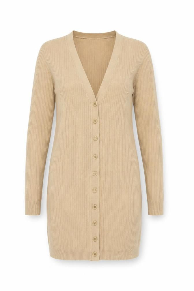 Womens UK Size 12 Divided Beige Cardigan Jumper