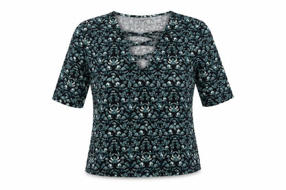 Womens UK Size 12 Topshop Multicoloured Basic T-Shirt