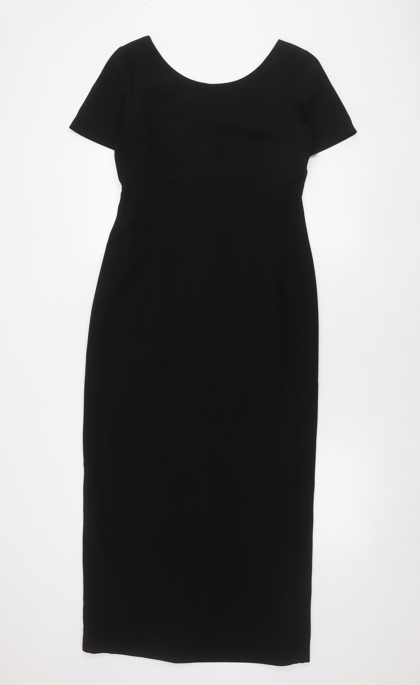 Next Women's Black Short Sleeve Dress - UK 12