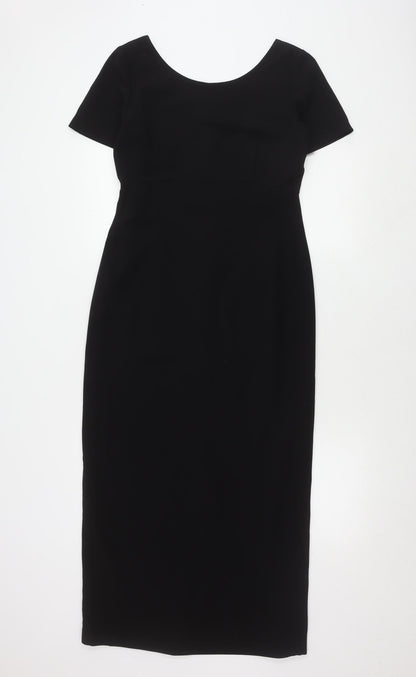 Next Women's Black Short Sleeve Dress - UK 12