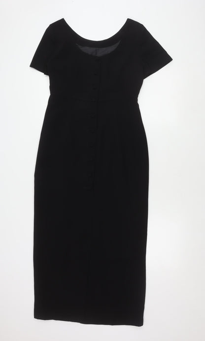 Next Women's Black Short Sleeve Dress - UK 12