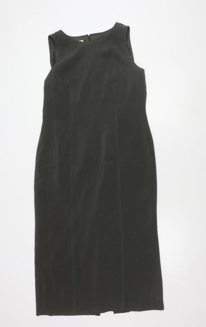 Platinum Women's Grey Sleeveless Dress Size 12
