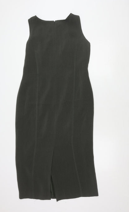 Platinum Women's Grey Sleeveless Dress Size 12