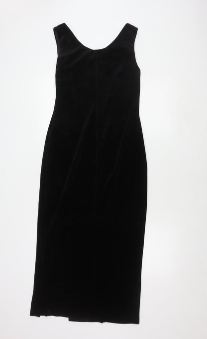 Dorothy Perkins Women's Black Midi Sheath Dress Size 12