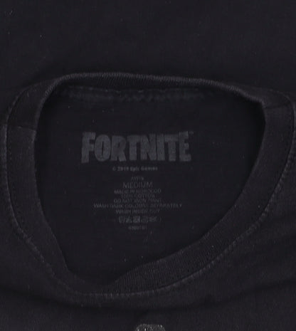 Fortnite Boys Black T-Shirt Medium Graphic Casual