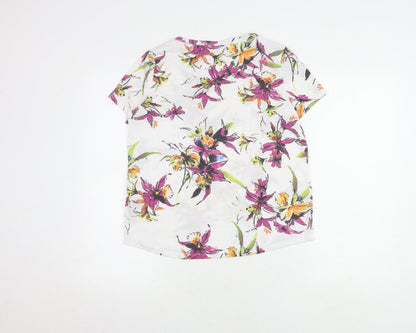 Womens UK Size 12 Marks and Spencer Multicoloured Basic T-Shirt