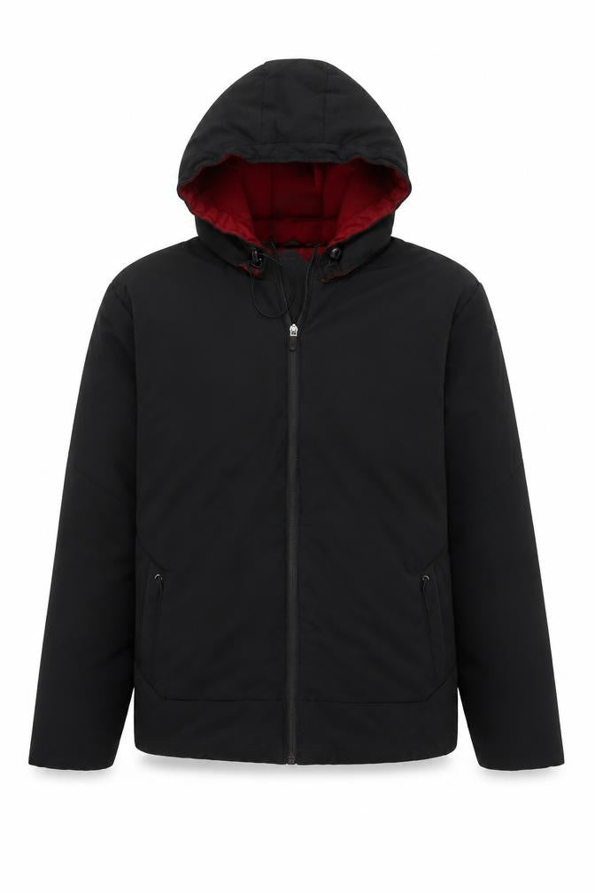 Netplay Men's Black Hooded Jacket Large L