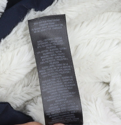 Womens UK Size 10 Miss Selfridge Blue Parka Coat