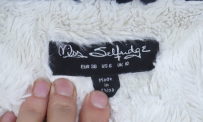 Womens UK Size 10 Miss Selfridge Blue Parka Coat
