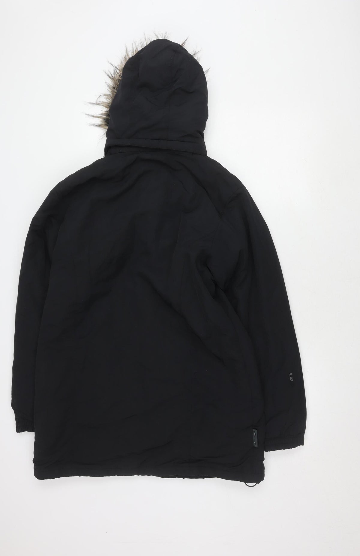 Mountain Life Women's Black Parka Jacket, Size 14, Waterproof