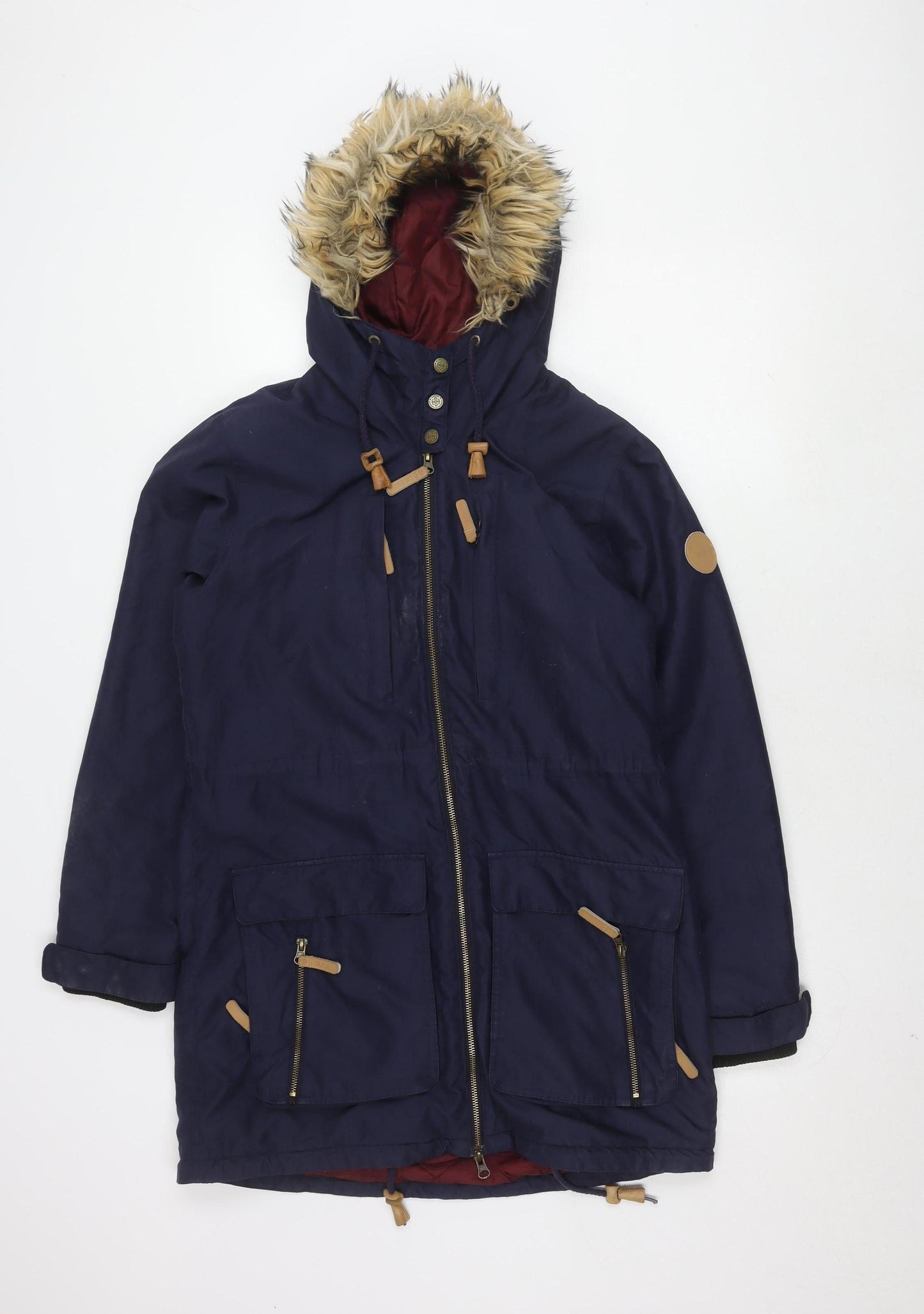 Womens UK Size M Surfanic Blue Parka Coat