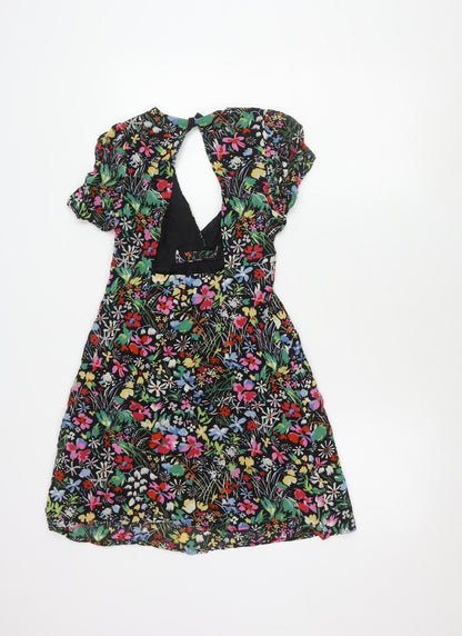 Topshop Petite Floral Dress Multicoloured Women’s Size 6